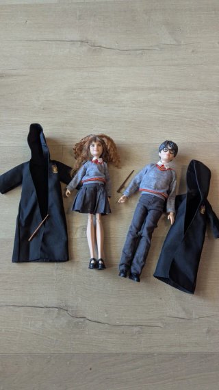 Muñecos Harry Potter y Hermione