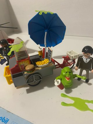 Playmobil Cazafantasmas Carrito Hot Dog Helicópter