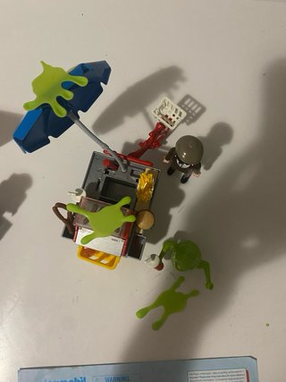 Playmobil Cazafantasmas Carrito Hot Dog Helicópter