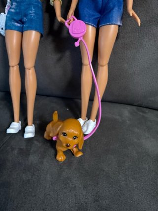 2 Muñecas Barbie con Perritos