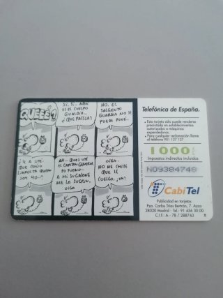 Carte telefoniche Batman Telefónica 1000 PTA