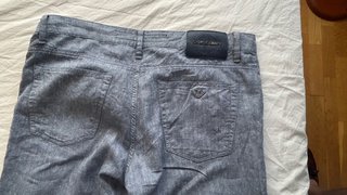 Pantalones Armani Lino Gris W34