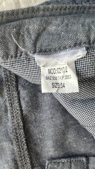 Pantalones Armani Lino Gris W34