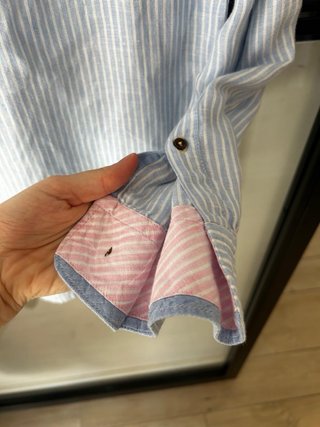 Camisa Sfera Rayas Azul y Blanco