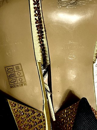 Sandalias tacón GERIGER GEGAL doradas