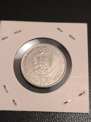 Monedas Venezuela 100 y 5 Cordobas