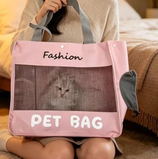 Bolsa para transportar mascotas beige
