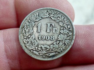 1 Franco Suizo Plata 1908