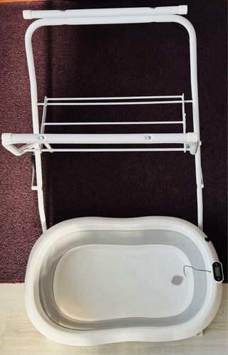 Bañera bebé plegable con soporte