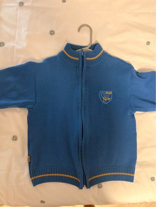 Chaqueta Uniforme Colegio Vega Sur Azul talla 6/8