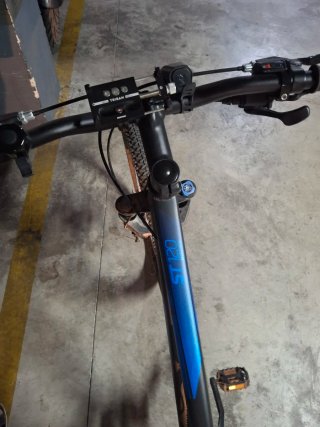 Bicicleta Rockrider ST120 Negra/Azul