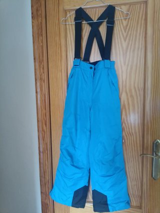 Pantalón de esquí para niño con tirantes 10 años