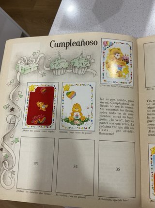 Álbum Cromos Osos Amorosos
