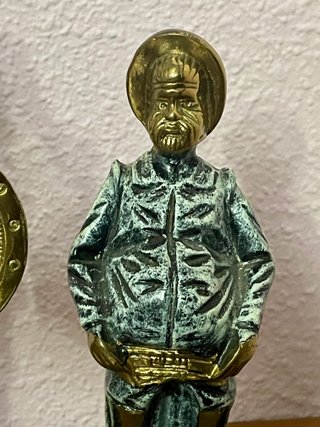 Figuras Don Quijote y Sancho Panza Bronce