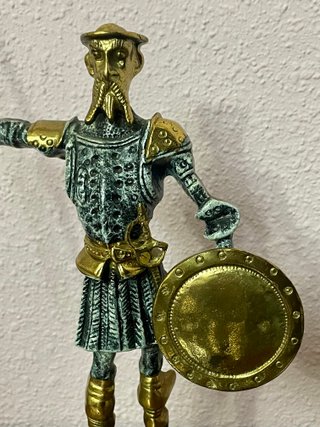 Figuras Don Quijote y Sancho Panza Bronce