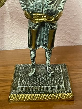 Figuras Don Quijote y Sancho Panza Bronce