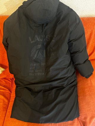 Parka Lacoste Negra Talla M