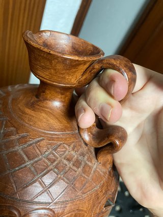 Jarron de terracotta artesanal
