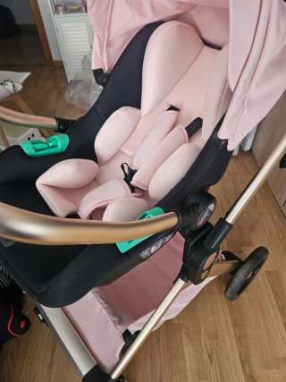 Carrito de bebé 3 en 1 rosa