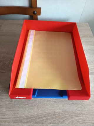 Lote bandejas escritorio y carpeta plástico