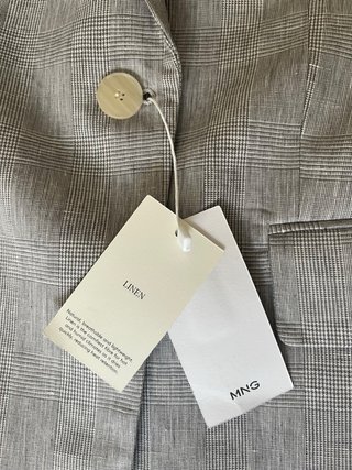 Americana Mango Lino Algodón T34/XS