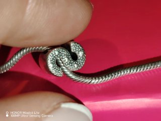 Charm Pandora originale lettera S in argento
