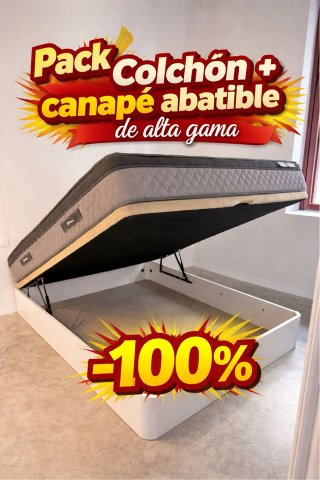 Pack Colchón + Canapé Abatible Alta Gama