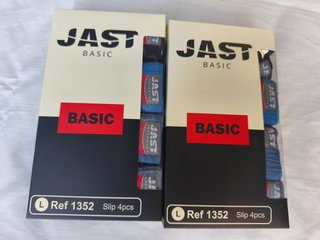8 Calzoncillos JAST BASIC Slip Algodon Talla L