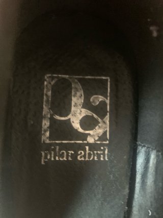Zapatos Pilar Abril Negros Tacon Mujer