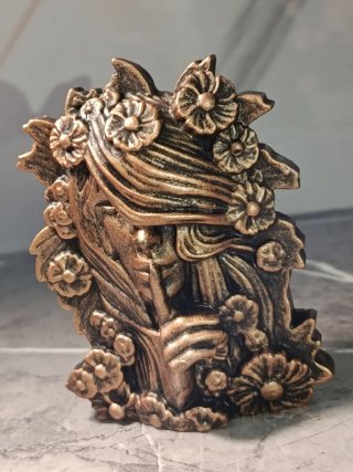 Scultura Dea Primordiale Silenzio & Natura Gesso