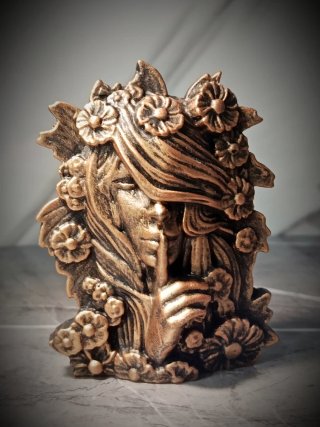 Scultura Dea Primordiale Silenzio & Natura Gesso
