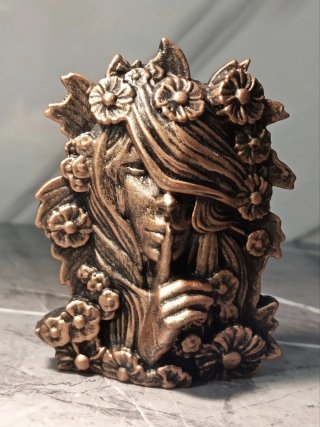 Scultura Dea Primordiale Silenzio & Natura Gesso