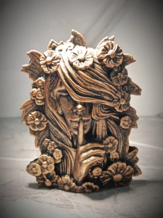 Scultura Dea Primordiale Silenzio & Natura Gesso