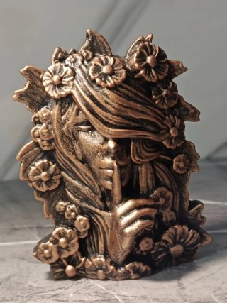 Scultura Dea Primordiale Silenzio & Natura Gesso