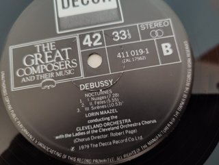 Debussy La Mer & Nocturnes LP Lorin Maazel