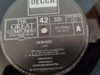 Debussy La Mer & Nocturnes LP Lorin Maazel