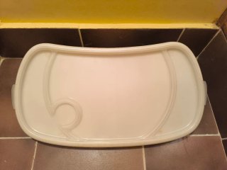Silla de bebé a cuadros