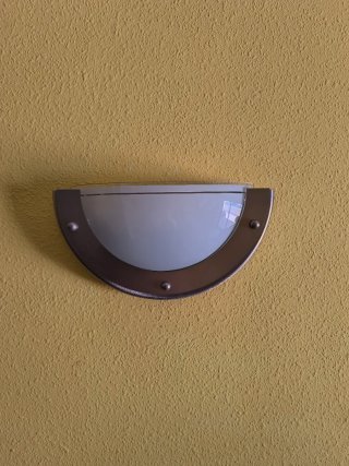 Juego 2 apliques de pared plateados