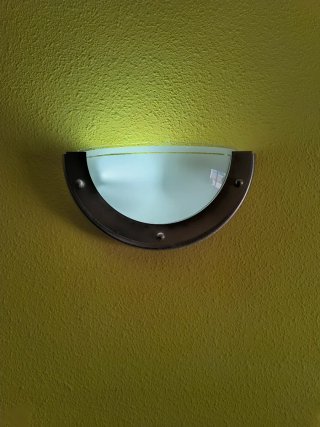 Juego 2 apliques de pared plateados