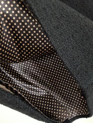 Falda de  tweed negra