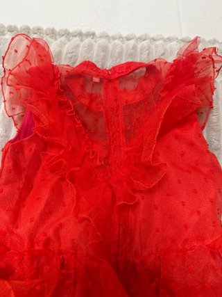Traje de flamenca niña rojo