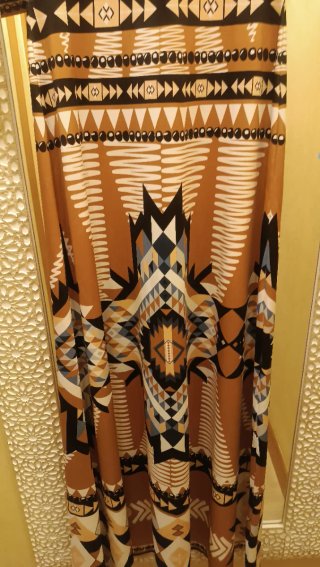 Vestido Peace & Chaos estampado étnico. Talla s/m