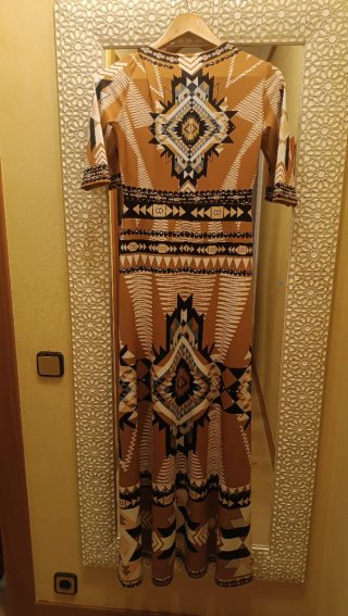 Vestido Peace & Chaos estampado étnico. Talla s/m