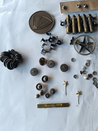 Lotto Vecchia Militeria: Giberna, Cartucce, Botton