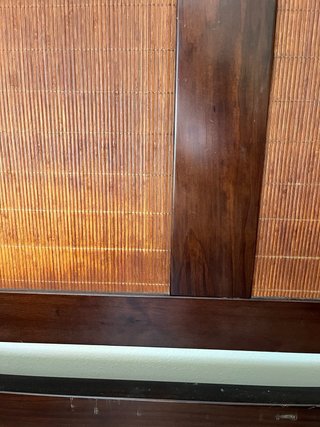 Cabecero y 2 mesitas de noche madera
