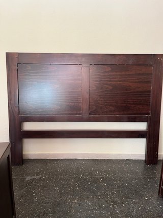 Cabecero y 2 mesitas de noche madera