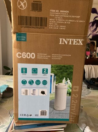 Depuradora Intex C600 Cartucho 12V