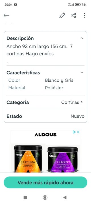 Cortinas grises y blancas