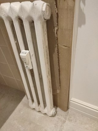 Radiador de hierro forjado blanco