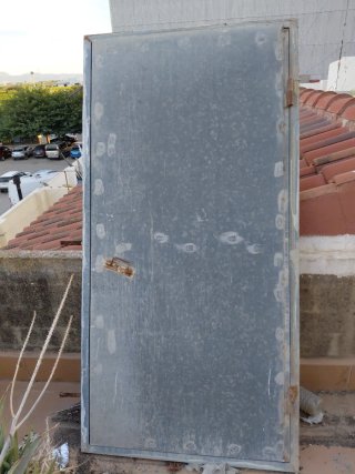 Puerta hierro galvanizado